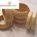 Unfinished Wood Bangle Set of 6: 2 Cuffs, 2 Quadrilateral (4-sided) bangles, 2 Flying Saucers