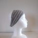 gray headband stretchy knit womens teens BAD HAIR DAY fix