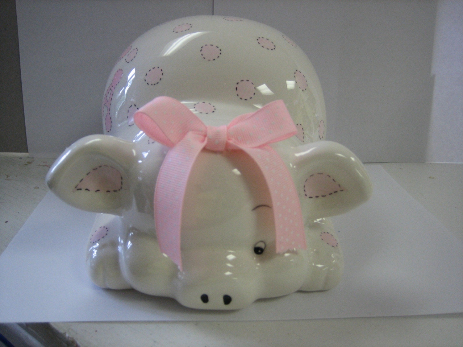 Personalized  Piggy Bank Newborns, Boys and Girls  Baby Shower Centerpiece
