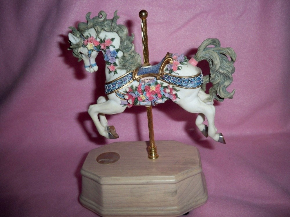 Westland Carousel Horse Music Box by MemeresAttic on Etsy