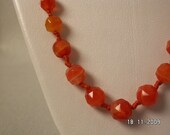Victorian Agate Facet Beads 20 inches - Free Postage