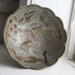 rustic Brass enameled bowl with patina