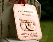 First Christmas Together Hand-Stamped Copper Keepsake Ornament - CharmsofFaith