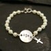 Sweet Pearls - Initial Sterling and Pearl Bracelet -Baptism/Communion/Confirmation