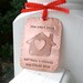 Our New Home Hand Forged/Hand Stamped Copper Christmas Ornament with house and heart