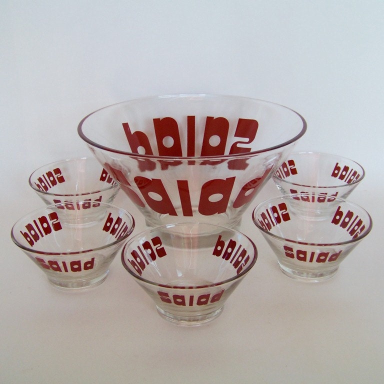70s Salad Bowl Set