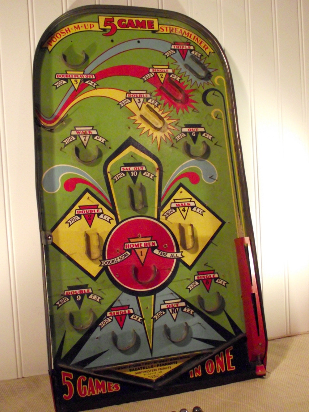 Poosh M Up 5 Game Streamliner Marble Arcade Game