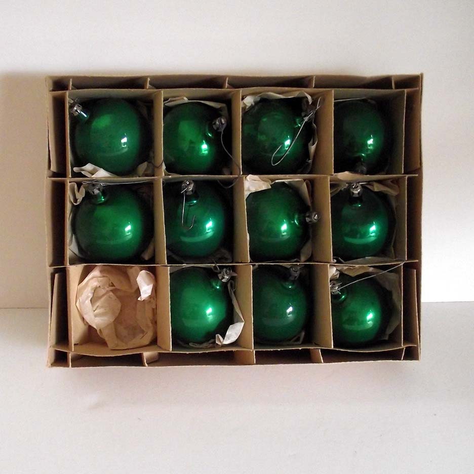 Vintage Christmas Ornaments Mercury Glass