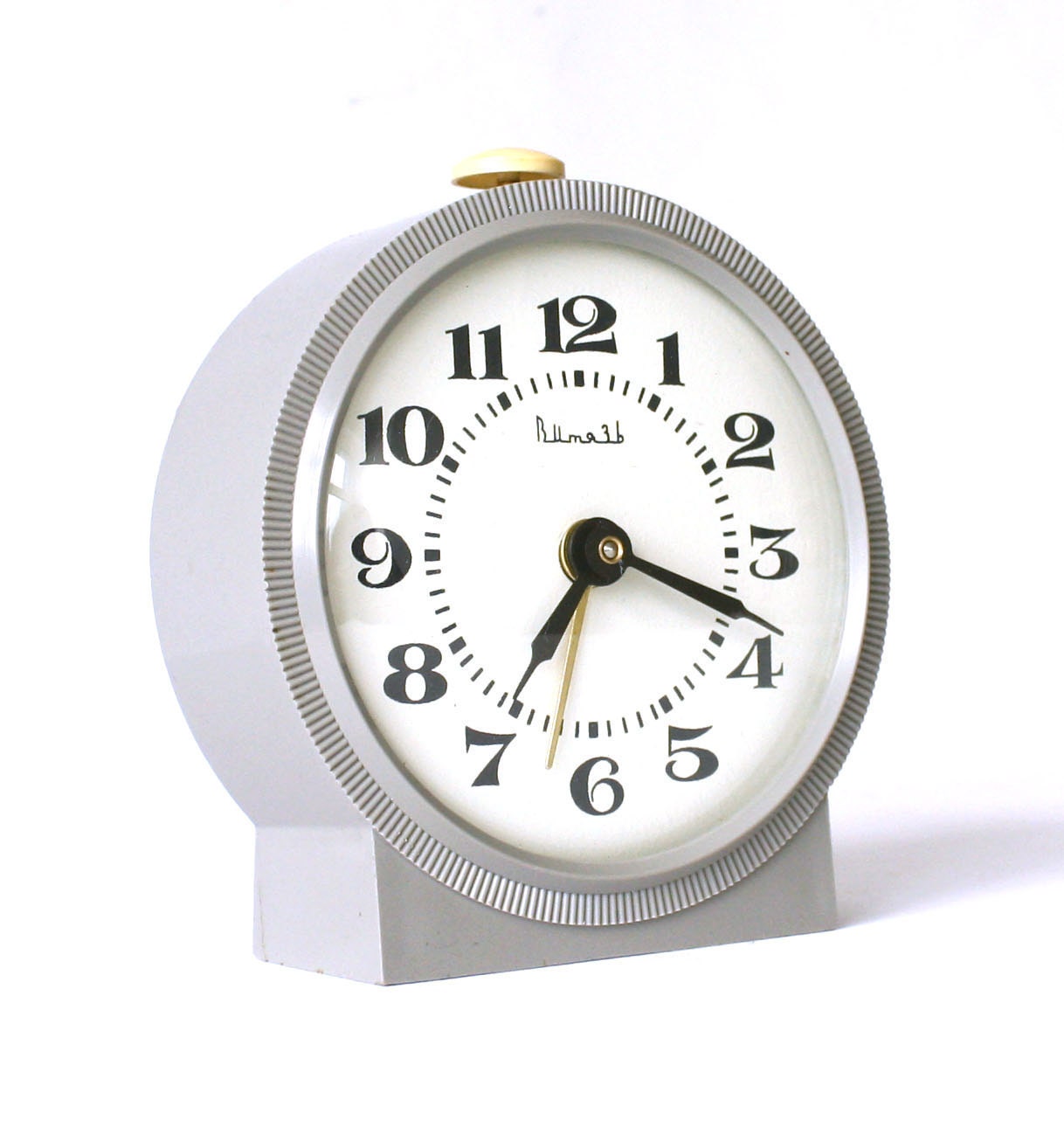 Vintage mechanical alarm clock Vitjaz from Russia Soviet Union