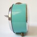 Vintage mechanical alarm clock Sevani from Armenia Soviet Union USSR turquoise color