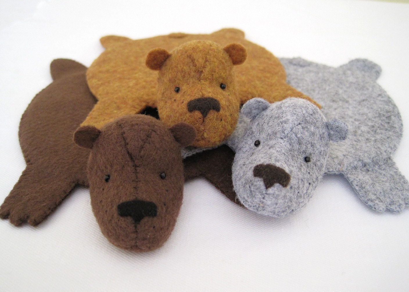 Bear Rug Coaster (Set of Three)