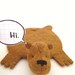 Reserved for "Madina', Bear Rug Coaster (tan)