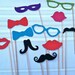 Wedding Photo Booth Props - 32 piece prop set - Birthdays, Weddings, Parties - Photobooth Props