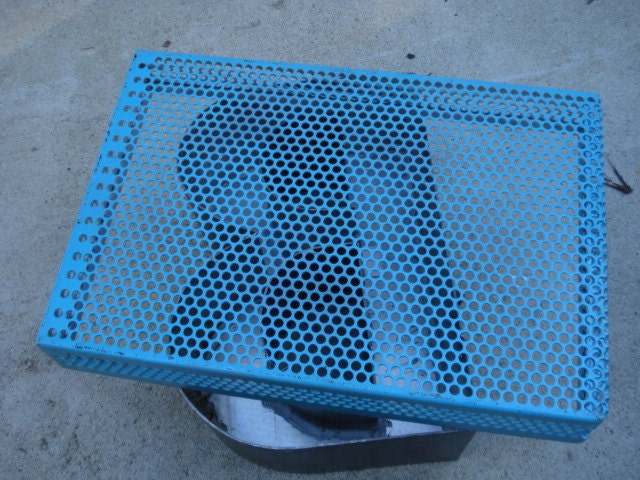 Vintage Industrial Perforated Metal Tray