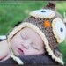 PDF Owl Hat Crochet Pattern ALL sizes Infant Baby Toddler Child Adult