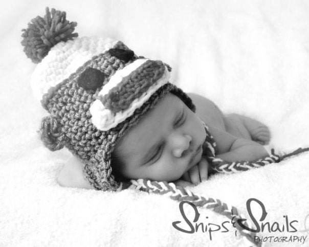 PDF Sock Monkey Beanie All sizes Crochet PATTERN