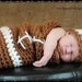 PDF FOOTBALL Baby Cocoon and Hat Set Crochet PATTERNS