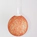 Round handmade lamp, lamp shade in white and orange, pendant light, ceiling, hanging lamp White Orange Mix  by FiligreeCreations on Etsy