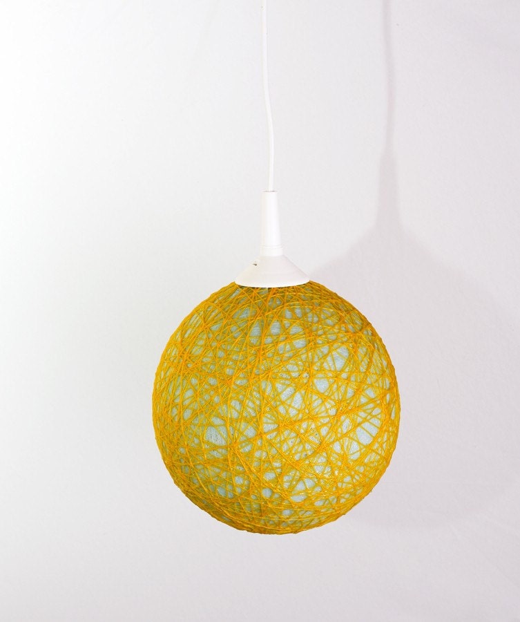 Handmade lamp, lighting, pendant light, hanging lamp, lamp shade, lamp, Sunny Sky by FiligreeCreations on Etsy