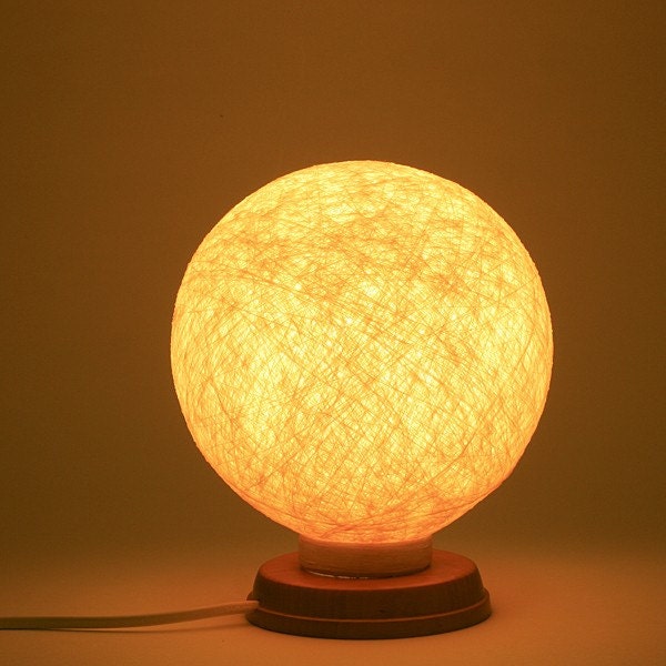 Modern handmade lamp, minimalist table lamp, accent lamp, night light, Contemporary design interior accent Soft Peach by FiligreeCreations