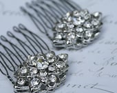 Bridal Comb, Pair, Bridal Hair Comb