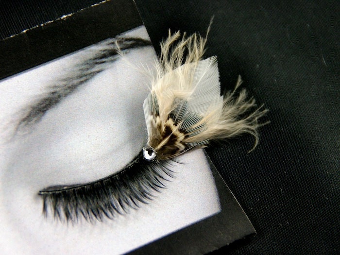 Whimsical Fairy Wing Feather False Eyelashes