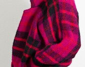 vintage i.b. diffusion knit plaid geometric dolman cocoon oversized cardigan sweater jacket