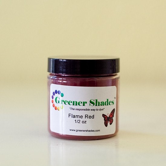 Dye, Flame Red, Greener Shades acid dye, 0.5 ounce jar