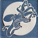 Octopus- 4x4 Etched Porcelain Tile