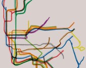 New York Subway Poster - 16x20