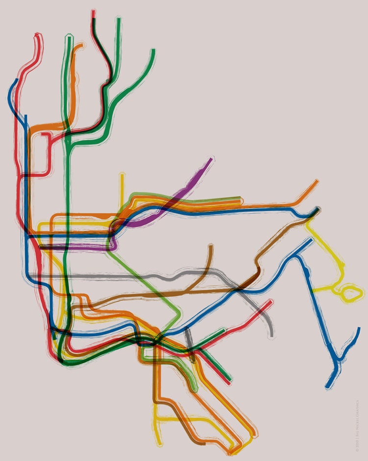 New York City Subway Gallery Wrap Canvas - 12x16