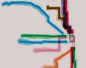 Chicago 'L' Cafe Mount - 16x24