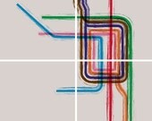 Chicago Loop Gallery Wrap Split Panel Canvas - 40x40
