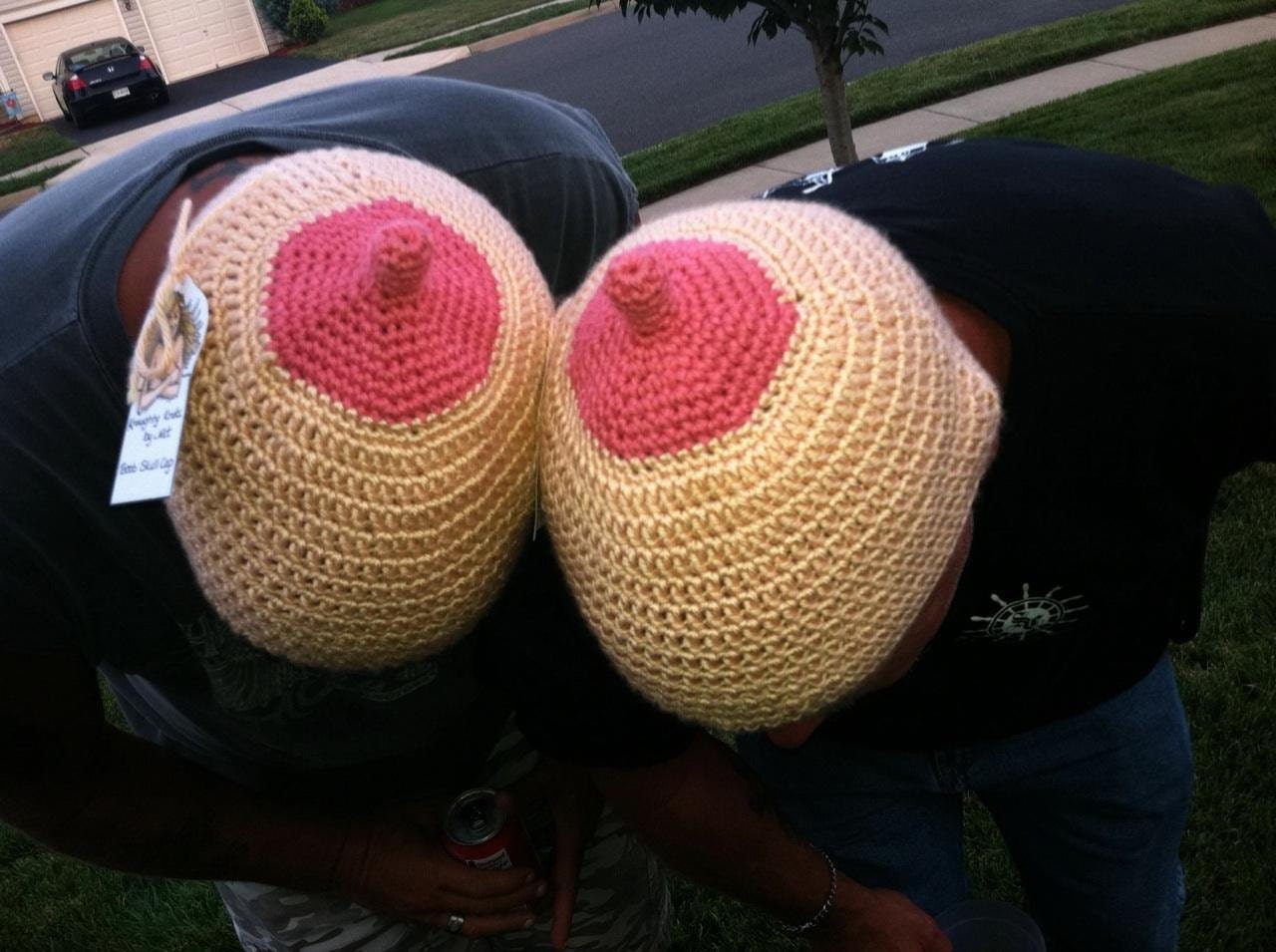 Boob Beanie Infant thru Adult Breast Cancer Awareness