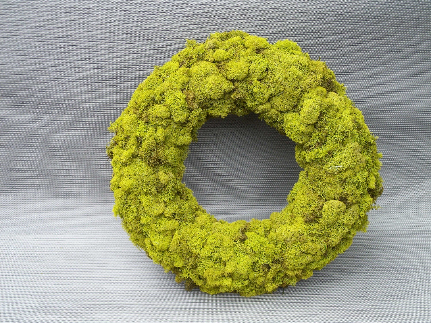 Chartreuse  moss wreath