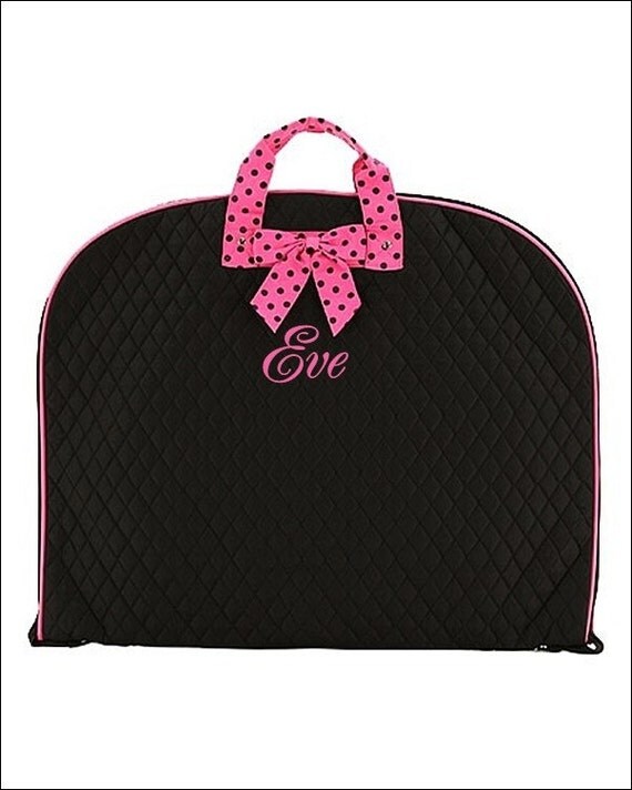 Personalized Quilted Solid Garment Bag by SiblingRivalryDesign