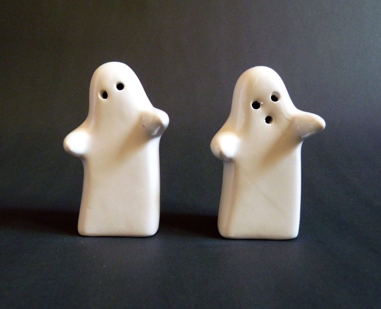 Spooky Ghost Ceramic Salt and Pepper Pots