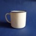 Vintage White Enamel Mug