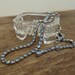 Vintage Pale Blue Rhinestone Necklace