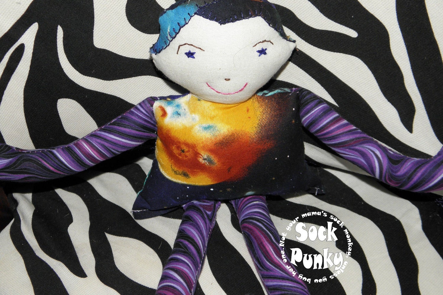 Androgenous Space Person Raggedy Rebel Doll