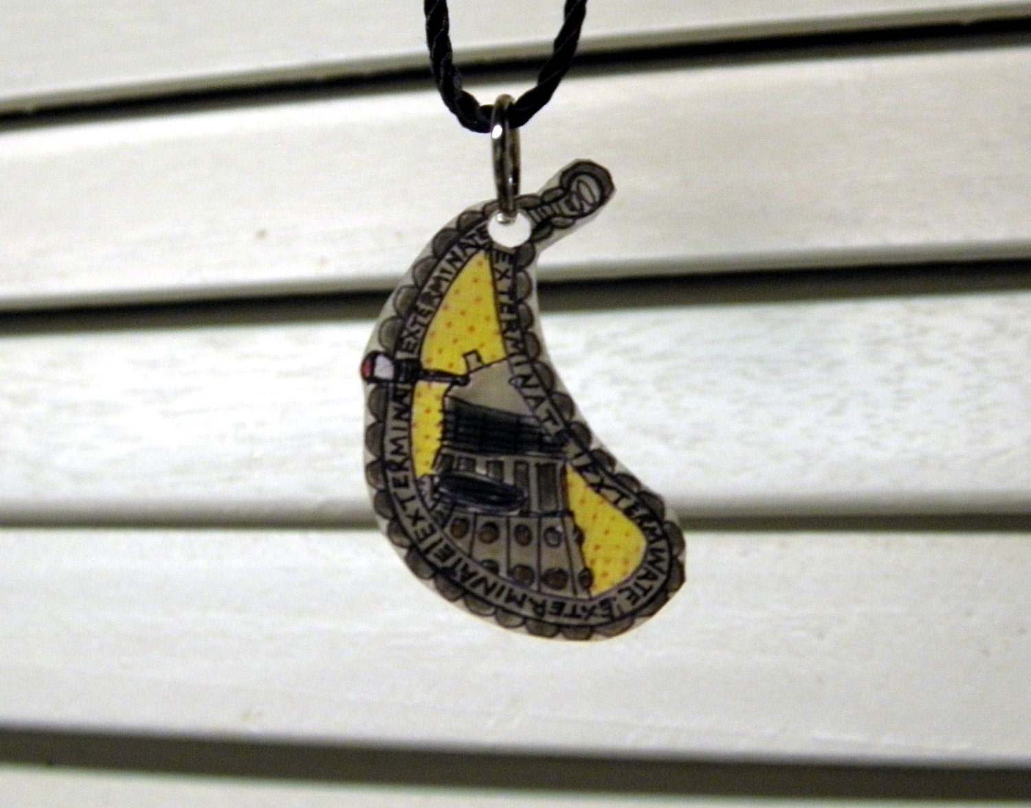 Dalek Paisley Pendant or Ornament of Extermination and Doom