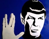 A Final Frontier- Spock of Star Trek Portrait Pop Art ///////ON SALE////////