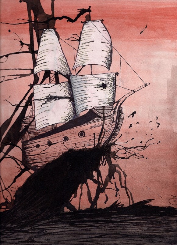 Sea of Ink - 11x14" Poster