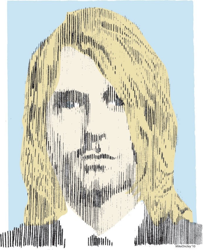 Kurt Cobain portrait - Poster