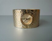 Vintage goldtone Marcel Boucher bracelet watch