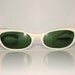Amazing Vintage 1950s White Cat Eye Sunglasses