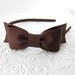 Brown Bow Headband Victoria Bow