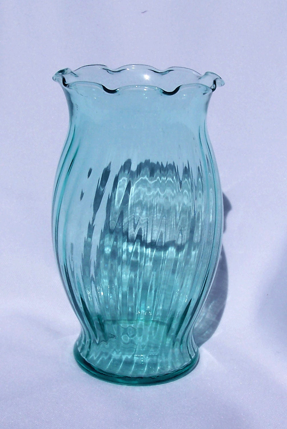 Glass Fluted Vases