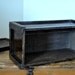 Antique Rustic Wood Storage Box with Lid