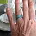 Mix metals and patina stacking ring set of five